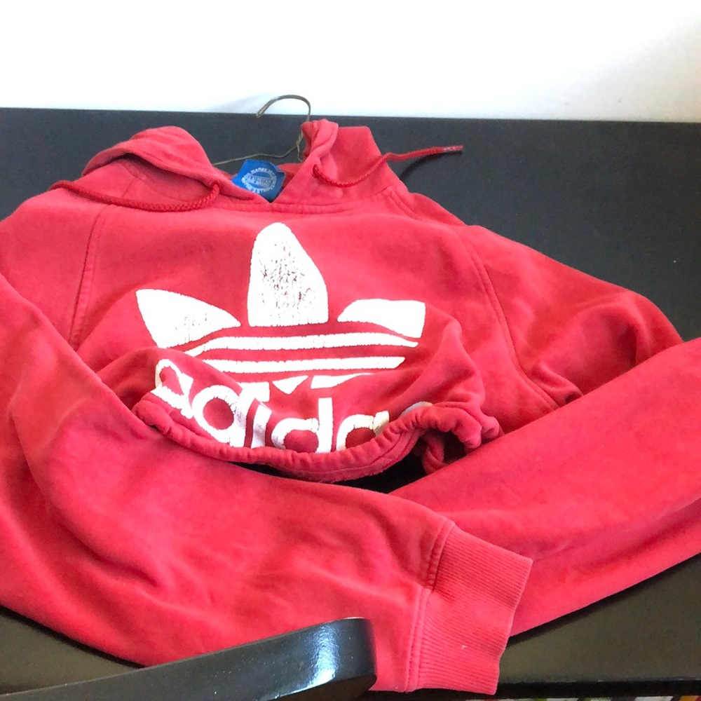 Adidas Crop Hooded Sweatshirt